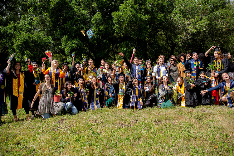 A group shot of the 2019 CRS grads at alternative graduation