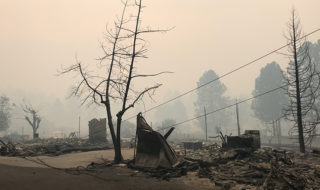 burned up garage