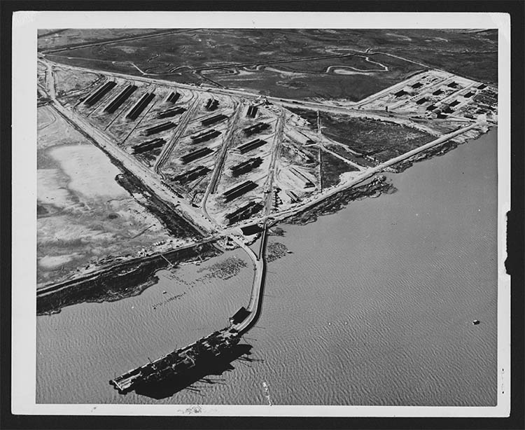 a aerial photo of the piers