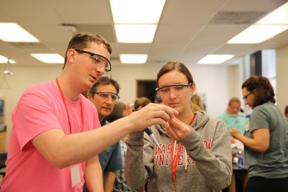 science teachers on campus