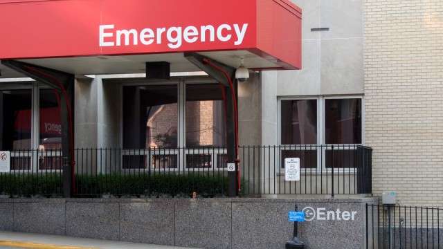 Emergency entrance to hospital