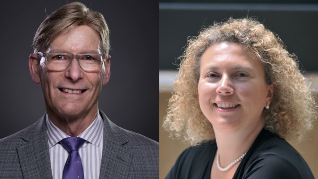 Northwestern professors P. Hande Ozdinler and Richard B. Silverman