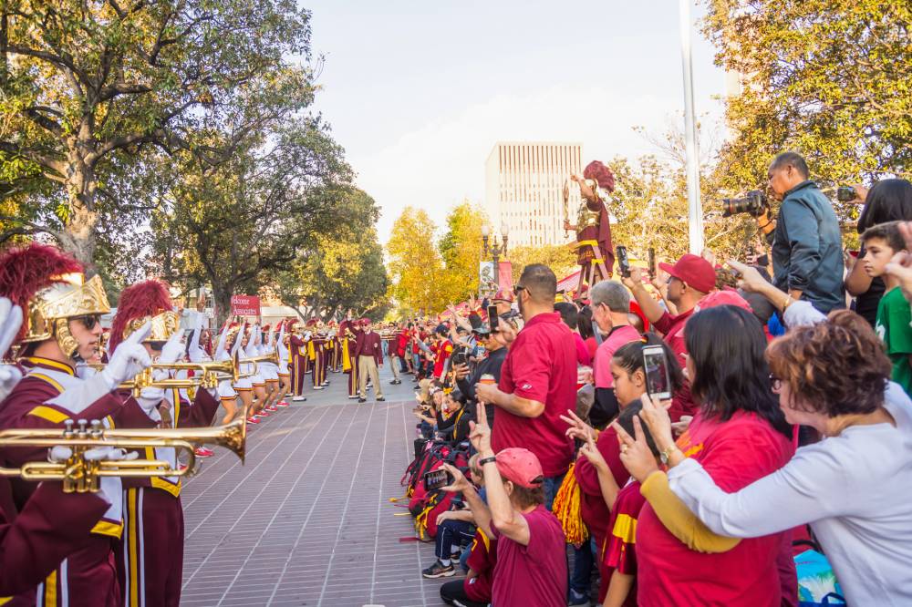 Trojan life: Game day Trojan Marching Band