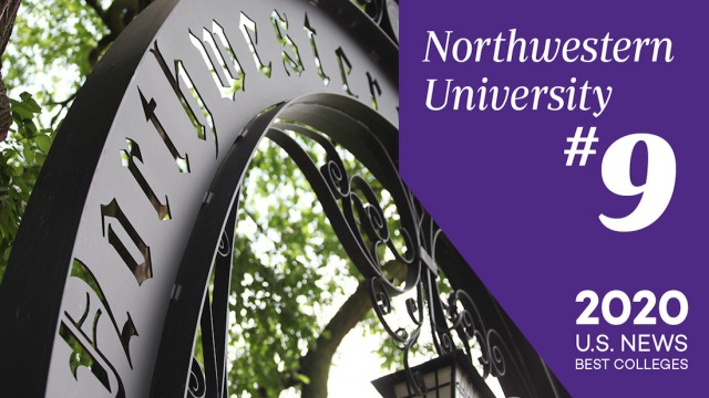 Northwestern University #9 ranking in U.S. News