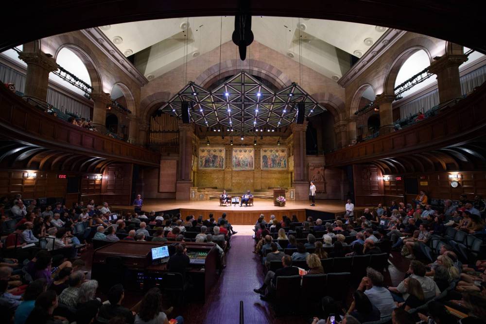 Interior of Richarson Auditorium with audience