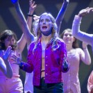 Legally Blonde show Emma Flannery (center) stars as Elle Woods in the Performing Arts Department’s presentation of “Legally Blonde” in Edison Theatre Oct. 25-Nov. 3. (Photo courtesy of PAD)
