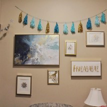 Pasquarello found many of her accent pieces at HomeGoods, Walmart and Etsy. She won best overall room, with a prize of a $500 housing credit.