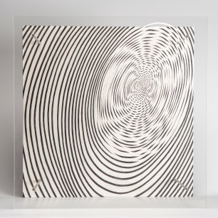 Soto_midres Jesús Rafael Soto, "Spirale (Spiral)," 1955/1959. Screen printing on Plexiglas and painted plywood. Published by Edition MAT, Paris. Courtesy Kern Collection, Großmaischeid, Germany. © 2019 Artists Rights Society (ARS), New York / ADAGP, Paris.