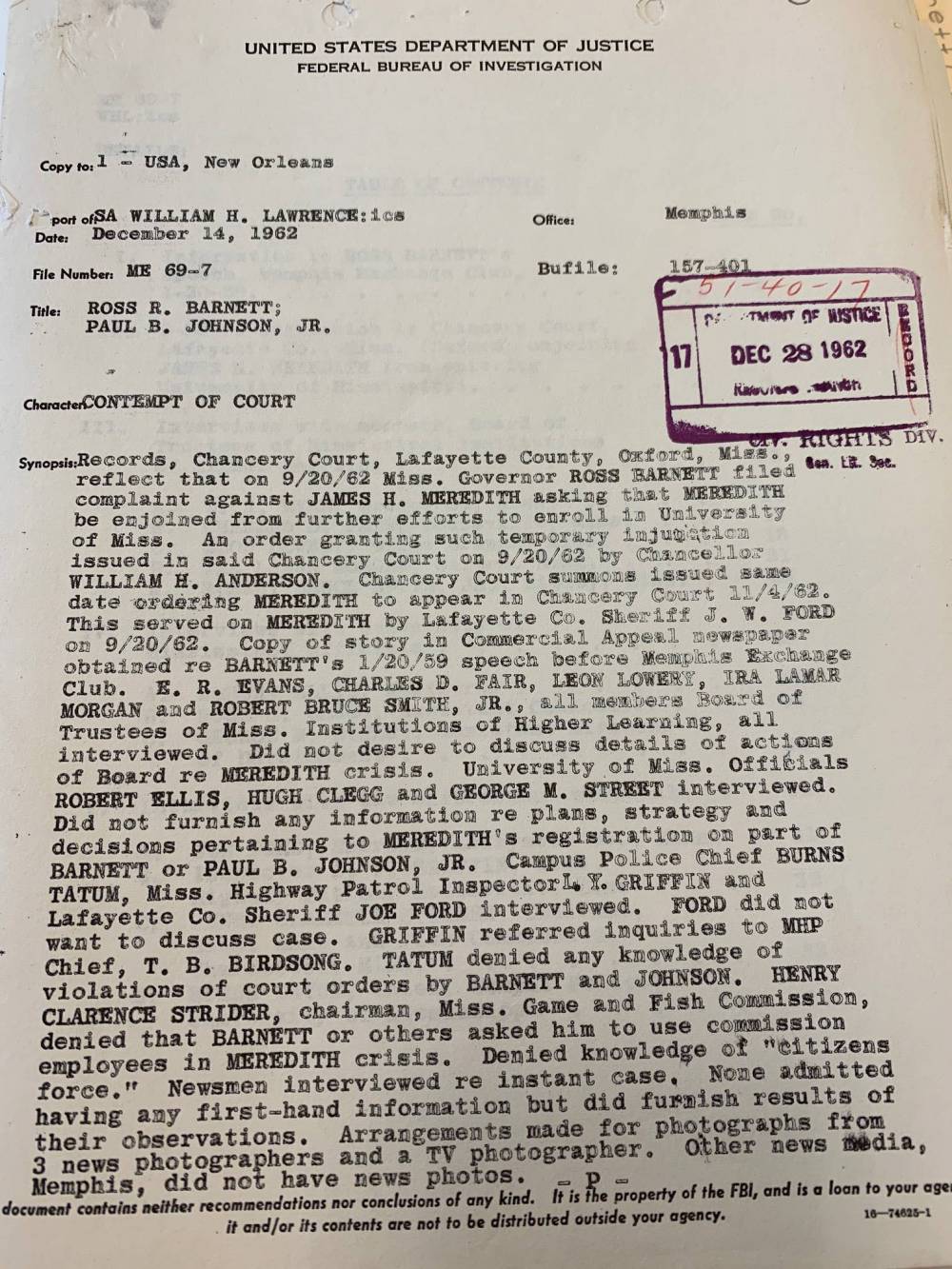 Typewritten letter