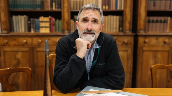 Peter Carini, College archivist portrait